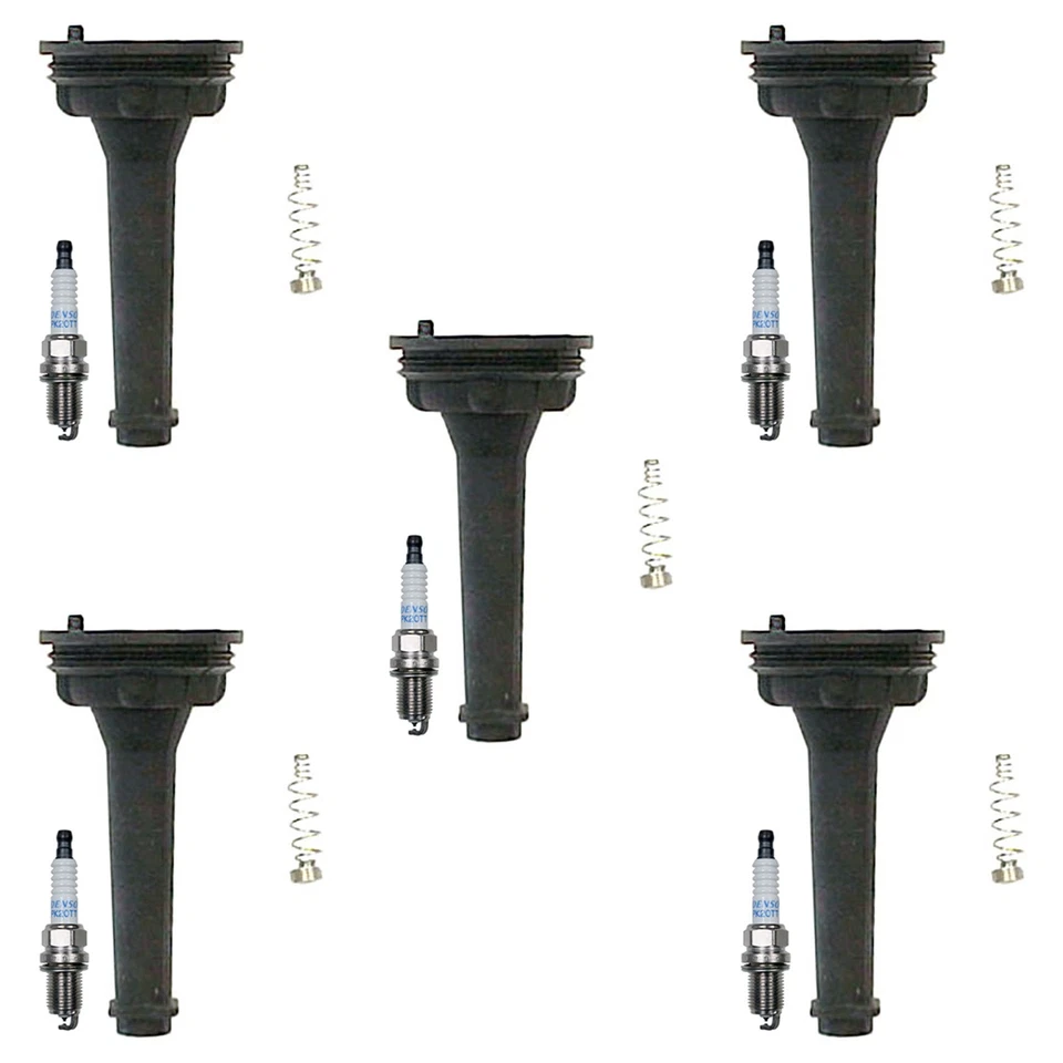 Kit de botas Denso 5 Platinum TT bujías Denso 5 bobinas para Volvo C70 S60 V70 L5 Foto 1 de 1