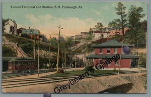 Tunnel Terminal Railroad Train Station Depot PITTSBURGH PA Pennsylvania Postcard - Picture 1 of 2
