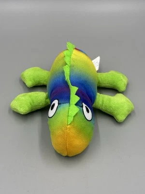 BJ Toy Co. Rainbow Chameleon Lizard Plush 8” Colorful Stuffed Animal - Image 1 of 4