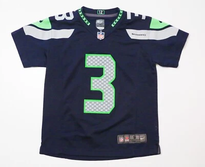 Camiseta deportiva de fútbol americano de los Seattle Seahawks Nike NFL Russell Wilson #3 talla juvenil pequeña (8) Foto 1 de 4