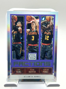 2018-19 Trae Young RC, Kevin Huerter RC, Prince Status Factions Purple Prizm #8