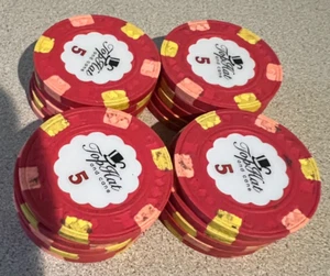 20 WTHC World Zylinderhut und Stock Paulson $5 Pokerchips - Bild 1 von 4