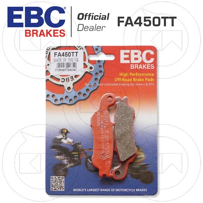Pastillas de Freno Delantero Carbono EBC FA450TT Yamaha YZ F 250 2007 2008 2009 Foto 1 de 4