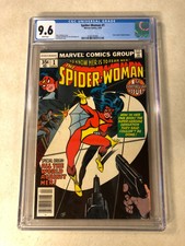 Spider-woman #1 CGC 9.6 NM+ white ORIGIN 1978 1st series MARVEL MOVIE COMING