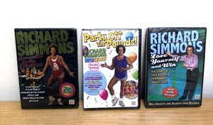 3 NEW Richard Simmons TIME LIFE Sweatin' to the Oldies,Love Yourself, Party DVDS - Picture 1 of 7