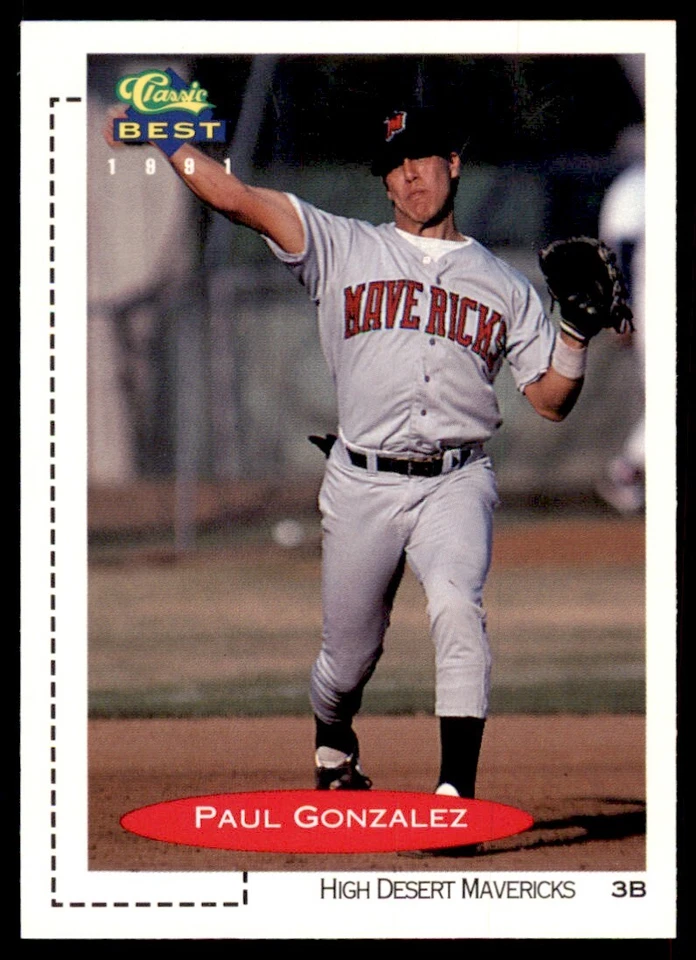 1991 Classic Best Minor League Paul Gonzalez Baseball Cards #82 - Image 1 of 2