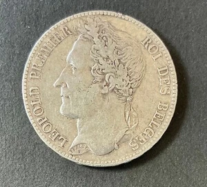 Belgique - Léopold Ier - Très Jolie Monnaie de 5 Francs 1847 en Argent (3) - Bild 1 von 2