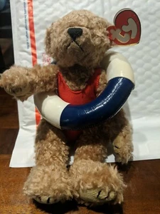 TY Beanie Baby Plush Brown Jointed Teddy Bear 1993 Swimmer? - Picture 1 of 5
