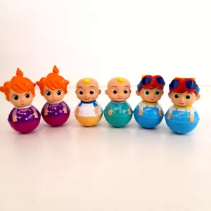 x6 Hasbro Moonbug Cocomelon Weeble Figures JJ & Friends Children's Toys Bundle - Picture 1 of 9