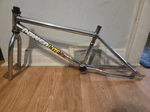 OLD SCHOOL BMX 1993 P38 POWERLITE PRO FRAME FORK HEADSET CHROME VINTAGE RARE HTF - Picture 1 of 9