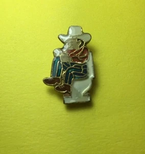 Pasador vaquero en el inodoro, esmalte - Imagen 1 de 1