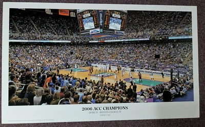 PÓSTER FOTOGRÁFICO PANORÁMICO FIRMADO POR JJ REDICK 2006 ACC Champions Duke Baloncesto JSA Foto 1 de 2