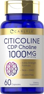 Citicoline CDP Choline 1000mg | 60 Capsules-Highest Potency Per Capsule - Picture 1 of 7