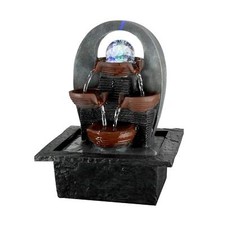 CASCATA Indoor LED Fontana Giardino Caratteristica Dell'acqua con luci Home Decor