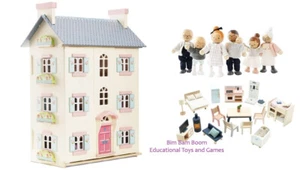 Le Toy Van Daisylane Cherry Tree Hall Dolls House Set Including Furniture and... - Picture 1 of 12