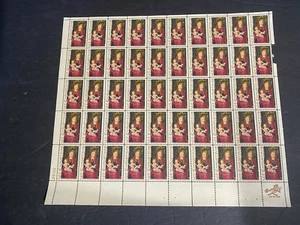 Scott 1336 ,  Madonna and Child   Block of 50    1967    5c - Picture 1 of 3