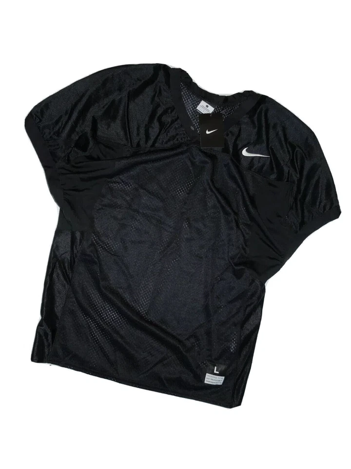Mens Nike Velocity 2.0 Practice Football Jersey Black Mesh 659179 Size Large
