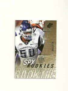 SPx #175 Cody Brown 2009/799 RC UCONN Cardinals Jets - Imagen 1 de 2