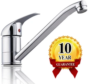 Einhebelmischer Küche Wasserhahn Spültischarmatur Mischbatterie mit Schwenkar - Picture 1 of 6