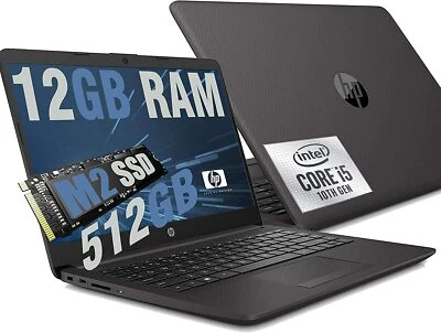 NOTEBOOK HP DISPLAY 14" FULL HD INTEL QUAD CORE I5-1035G1 12GB SSD NVME 512GB .. - Immagine 1 di 4