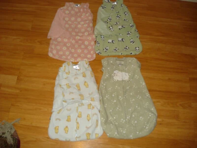 Lote de envolturas de saco de dormir para bebé Halo/Carters de segunda mano. Vellón. 0-3M Foto 1 de 4