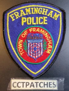 FRAMINGHAM, MASSACHUSETTS POLICE SCHULTERAUFNÄHER MA - Bild 1 von 2