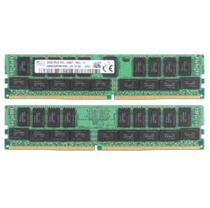 SK Hynix 2x 32GB PC4-2400T-RB1-11 DDR4 REG-ECC Memory DIMM HMA84GR7MFR4N-UH RAM* - Picture 1 of 8