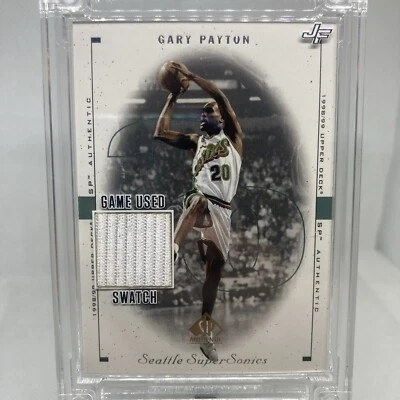 Upper Deck Gary Payton Game Used Swatch - Image 1 of 4