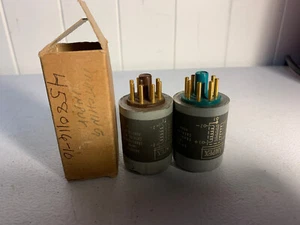 Pair Ampex 4580116-10 Vintage Plug-In Bridging Input Transformer w/ Gold Pins - Zdjęcie 1 z 6