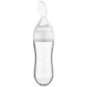 Silicone Squeezing Feeding Bottle Spoon Bottle Feeder Newborn Baby Training Drin - Picture 1 of 11