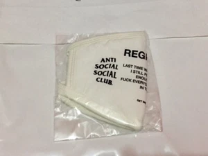 Neu Anti Social Club Traurigkeit ist Glück Gesichtsmaske SS2020 - Bild 1 von 5
