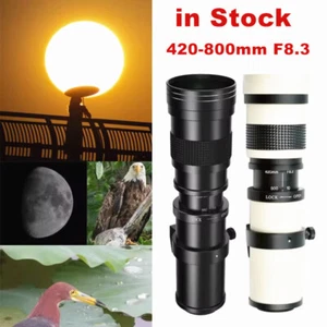 Lightdow 420-800mm F8.3 Full Frame Telephoto Lens for Canon Nikon Fuji M43 Sony - Picture 1 of 20