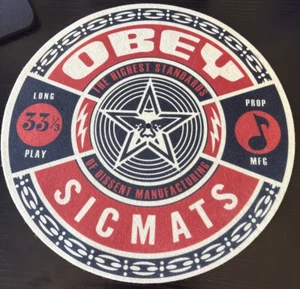 Obey Slipmat Turntable 12" Scratch Pad Slip Mat DJ x1 Sicmats - Picture 1 of 4