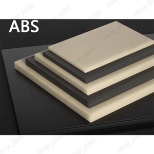 Beige / Black ABS Plastic Flat Anti Static Plate Flame Retardant Board Sheet - Picture 1 of 8