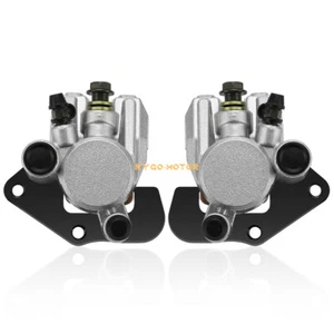 Front Brake Calipers & Pads for Kawasaki Prairie 360 KVF360A/B/C 4x4 2003-2013 - Picture 1 of 10