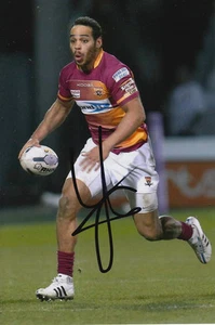 FOTO 4X4 4 DE LEROY CUDJOE FIRMADA A MANO DE LOS GIGANTES DE HUDDERSFIELD. - Imagen 1 de 1