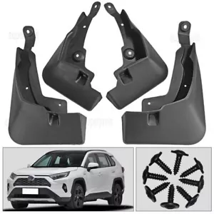 4pcs Heavy Duty Molded Splash Mud Guards Fenders For Toyota RAV4 2019-2022 - Picture 1 of 9
