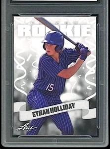 ETHAN HOLLIDAY 2023 Leaf SPECIAL RELEASE Graded GEM-MT 10 PRIZED ROOKIE #09 - Picture 1 of 2