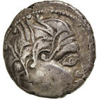 [#844384] Moneda, Pictones, Drachme aux 2 chevaux, Ist century BC, MBC, Plata