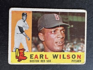1960 Topps Earl Wilson #249, creased
