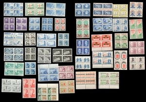 CANADA 1956-62 QE2 Lot of 42 MNH PB4 Blocks (168 Stamps) CV$68 - Picture 1 of 11