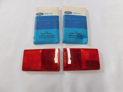 NOS 1968 Ford Galaxie 500 Rear Quarter Extension Reflectors Pair OEM XL LTD - Image 1 of 4