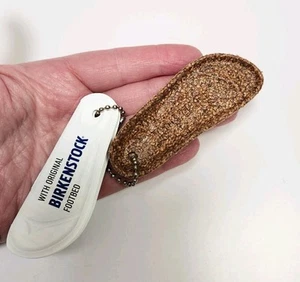 Birkenstock Keychain Shoe Footwear Keyring Advertising Logo Birks NEW - Picture 1 of 10