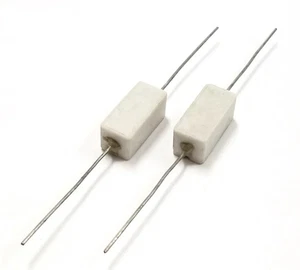 Lot of 2, 60 Ohm 5 Watt Wirewound Ceramic Power Resistors 5W (5W060) - Picture 1 of 1