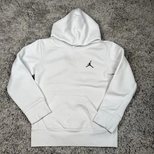 Air Jordan Hoodie Sweatshirt Boys Size Small 8-10 Years White Pullover Comfort - Picture 1 of 14