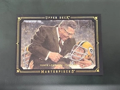 2008 Upper Deck Masterpieces - Vince Lombardi #86 B318 - Image 1 of 3