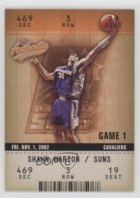 Fleer Authentix Shawn Marion #16 2002-03 Foto 1 de 2