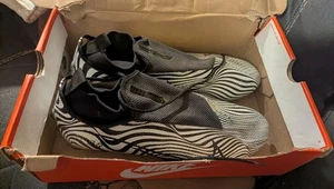 Botines de fútbol Nike Vapor Edge Pro 360 Zebra 🦓 para hombre 🔥 Talla 13 🔥 Ligeramente usados - Imagen 1 de 6