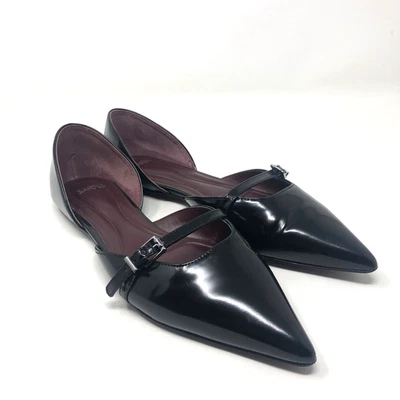 Sarto Holly Pisos Mujer 9 Cuero Negro Sin Cordones Cabricho Bruja Carrera Foto 1 de 4