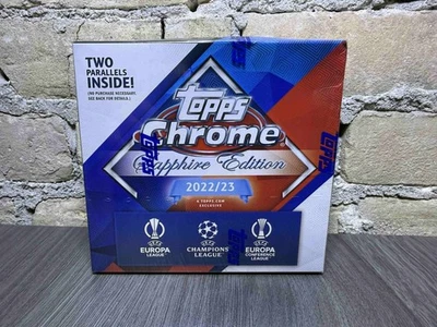 2022-23 Topps Chrome Sapphire Edition UEFA Champions League Sealed Hobby Box - Image 1 of 4